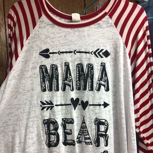 Mama Bear 3/4 length sleeves. 3xl